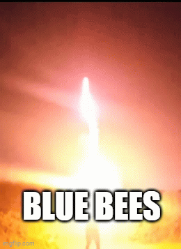 37mm Blue Bees (3x) Reusable Aluminum Hulls